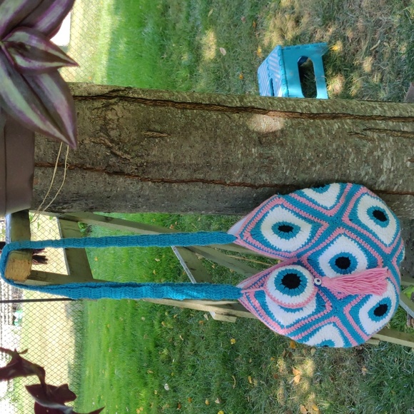 Handmade Crochet Women's Evil 👀 Eye Design Shoulder Bag - Picture 10 of 15